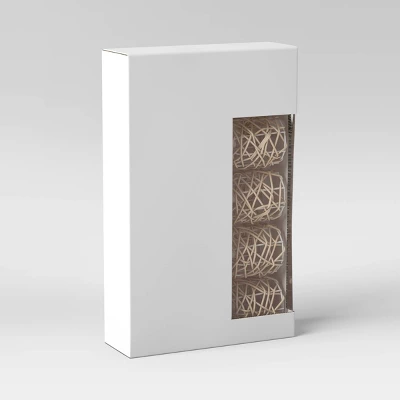 10ct Incandescent Mini Lights With Wrapped Rattan Hoods Brown - Opalhouse™ - Image 4