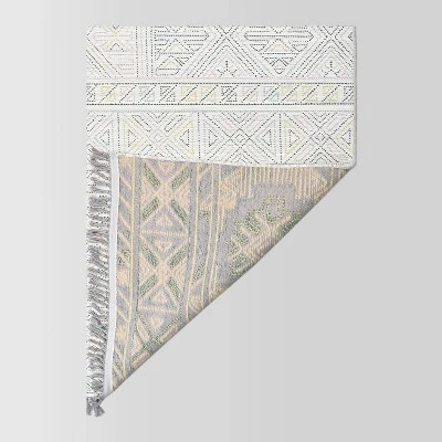 7'x10' Multi Dot Fringed Rectangular Woven Outdoor Area Rug Multicolor - Opalhouse⢠- Image 2