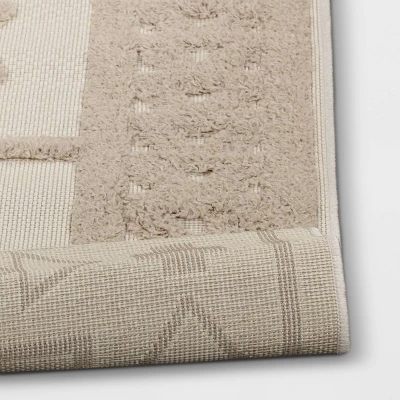 Outdoor Rug Tufted Geo Cream - Opalhouse⢠- Image 3