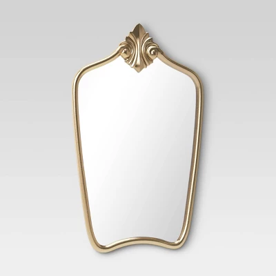 Gilded Decorative Wall Mirror Brass - Opalhouse™ - Image 2