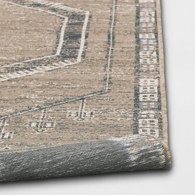 5'x7' Sunset Moroccan Tapestry Rectangular Woven Outdoor Area Rug Light Brown - Opalhouse⢠- Image 3