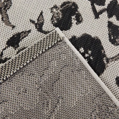 Floral Outdoor Rug Black - Opalhouse™ - Image 2